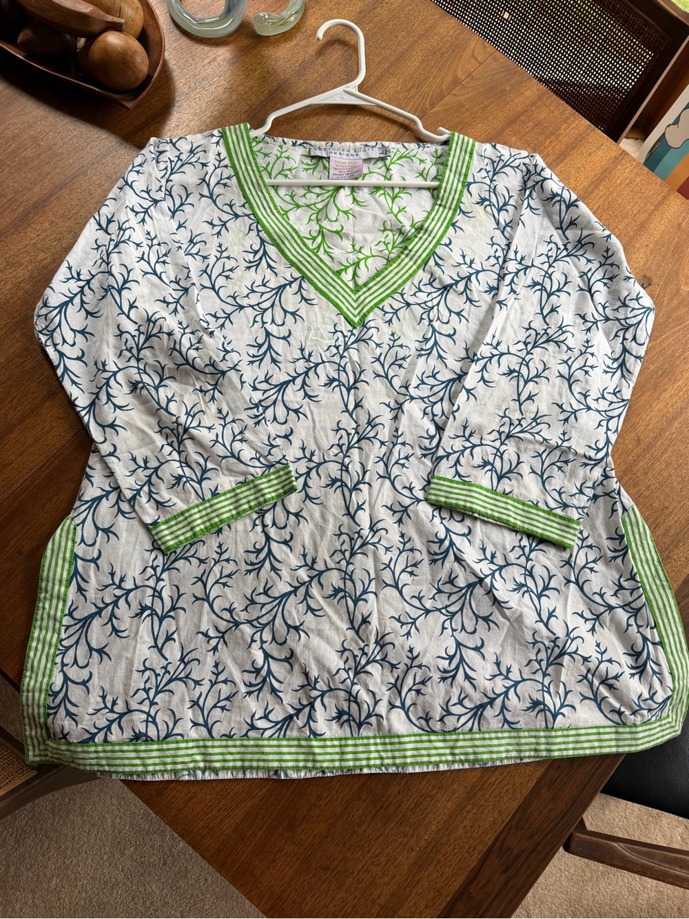 Gretchen Scott Designs blouse tunic L